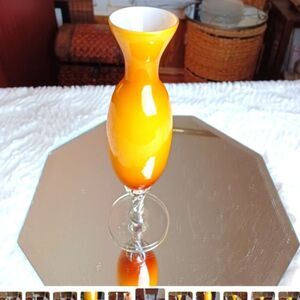 Opale Vetro  Glass‎ Vintage Vase From Venecia 1960